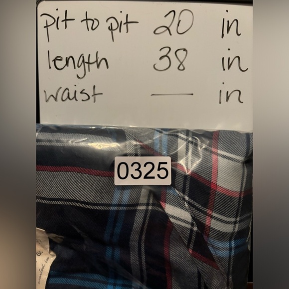 Cloth & Stone Plaid Shirt Dress V Neck Short Sleeve Hi Lo Shift Sz M 0325 - Picture 7 of 7